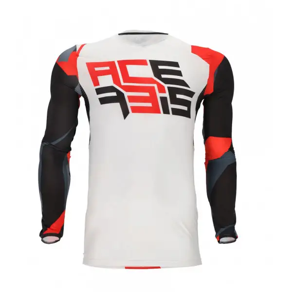Maglia cross Acerbis X-FLEX ONE Bianco Rosso
