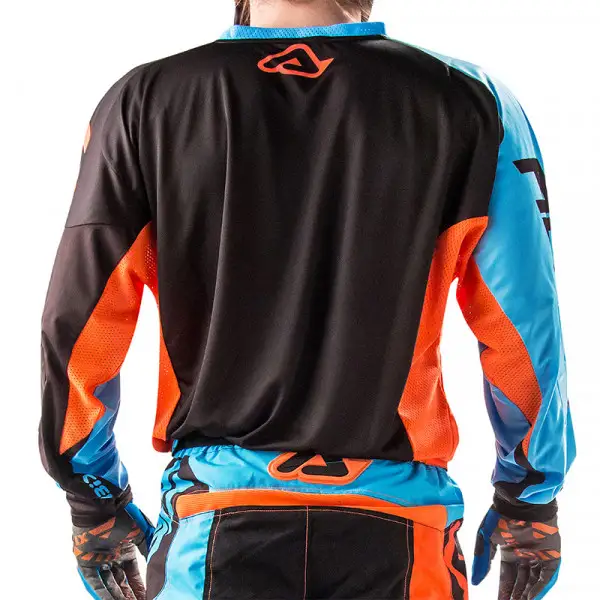 Maglia cross Acerbis X-gear Blu arancio Fluo