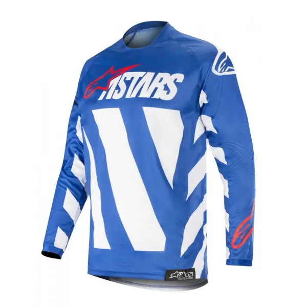 Maglia cross Alpinestars RACER BRAAP NL Blu Bianco Rosso