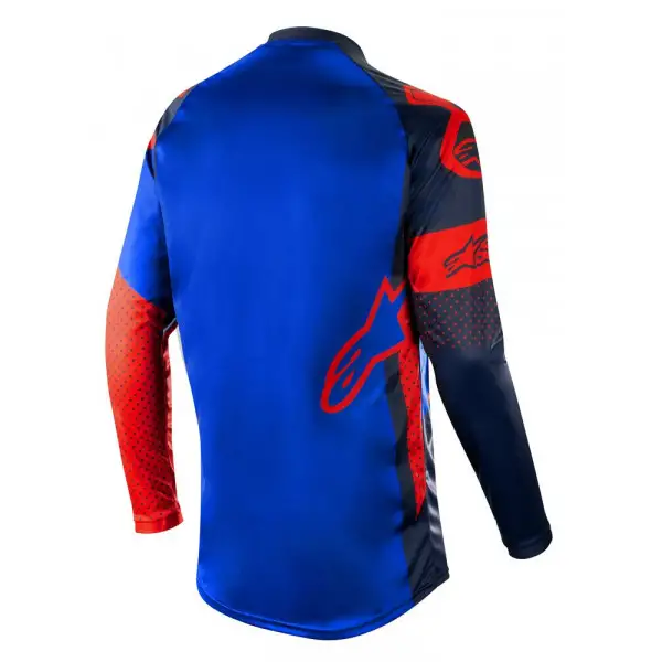 Maglia cross Alpinestars RACER TECH ATOMIC Rosso Navy scuro Blu