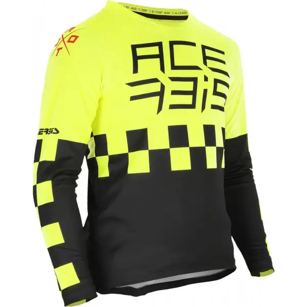 Maglia cross bambino Acerbis J-KID ONE Giallo Nero