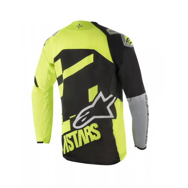 Maglia cross bambino Alpinestars YOUTH RACER SCREAMER Nero Giallo Fluo Grigio