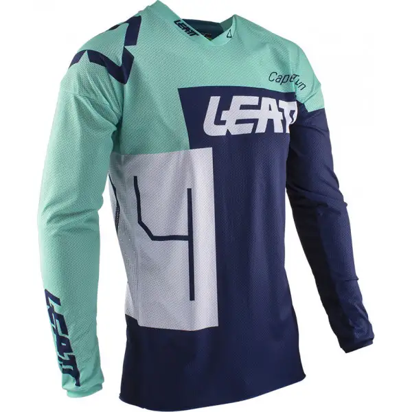 Maglia cross Leatt GPX 4.5 Lite Verde Aqua