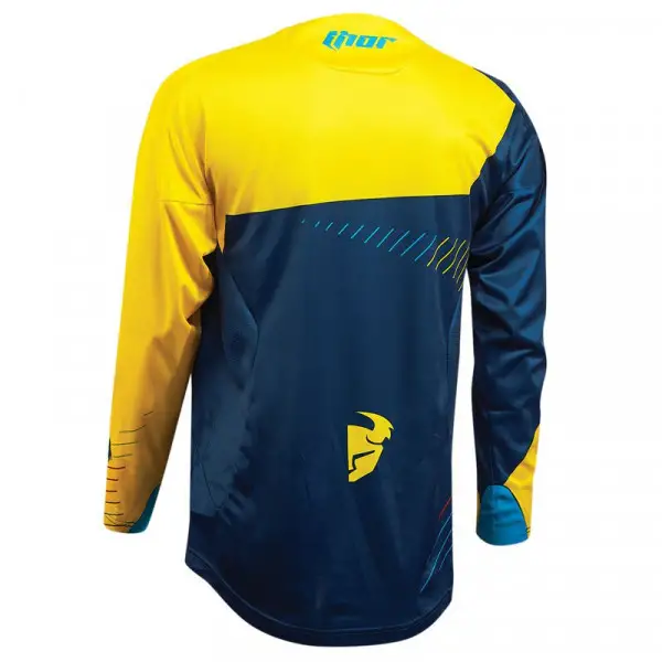 Maglia cross Thor Core Hux S6 navy giallo