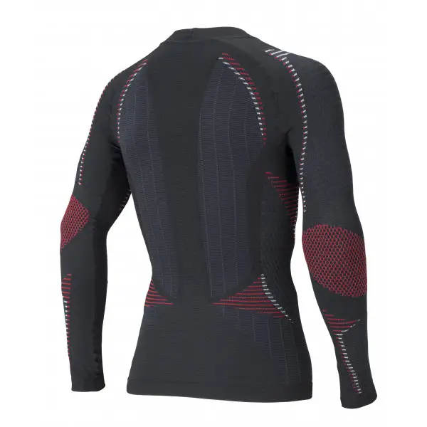 Maglia intima ACCAPI maniche lunghe ERGORIDER Nero Rosso
