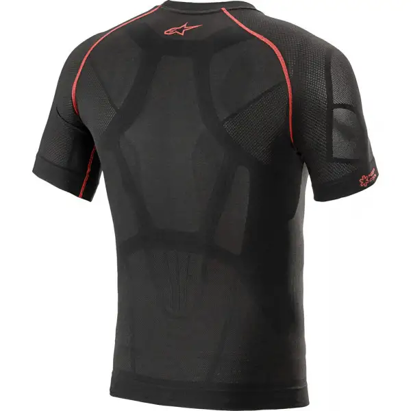 Maglia intima estiva Alpinestars RIDE TECH V2 TOP SHORT SLEEVE SUMMER Nero Rosso