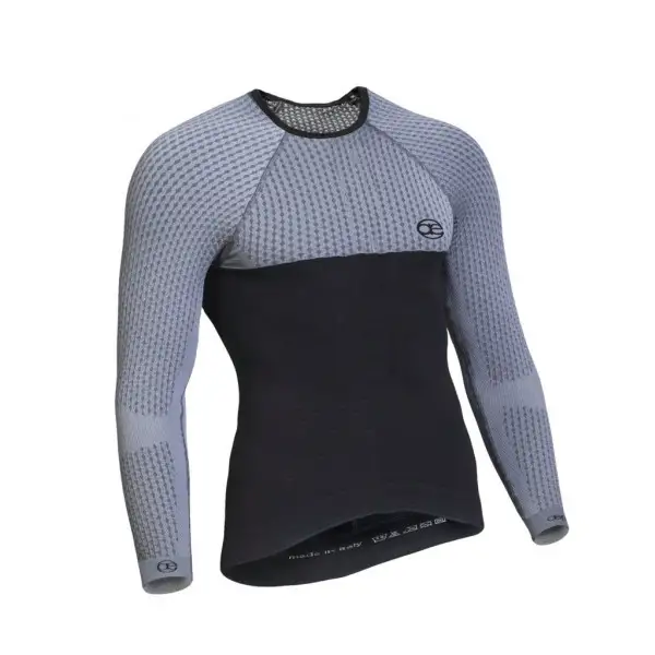 Maglia intima invernale Epica Sport Warm paricollo Grigio Nero