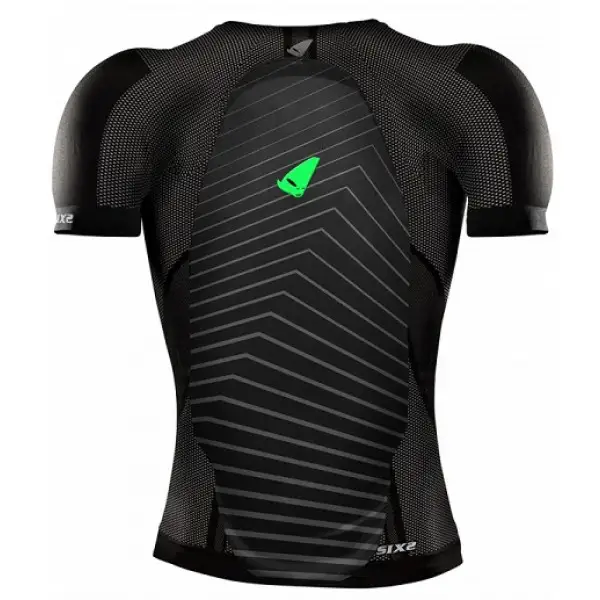 Maglia intima manica corta con protezione schiena Ufo Plast Atrax Nero