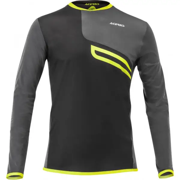 Maglia off road Acerbis Enduro One Nero Giallo Fluo