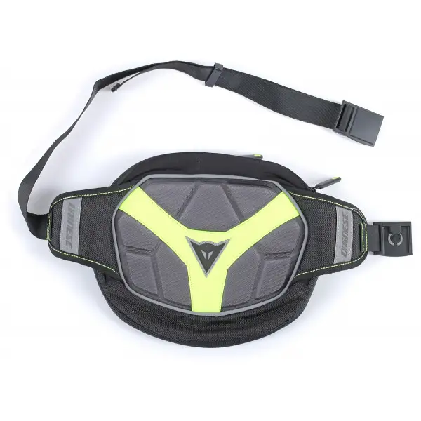 Marsupio Dainese D Exchange Pouch L nero antracite giallo fluo