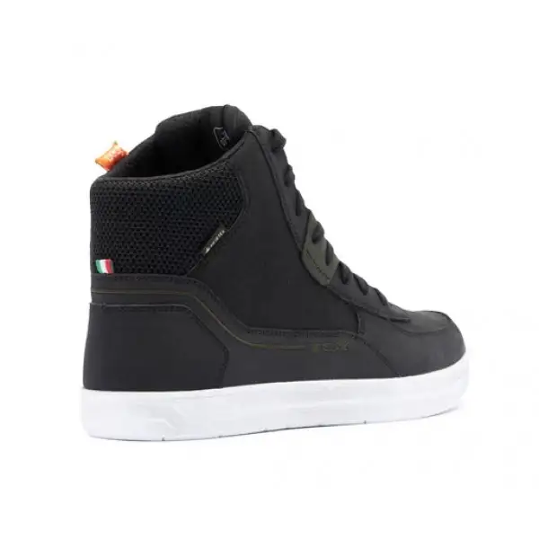 Scarpe moto TCX MOOD 2 GORE TEX Nero Bianco Verde