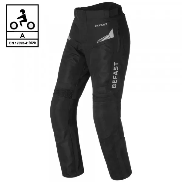 Pantaloni moto estivi Befast Airtech CE Nero