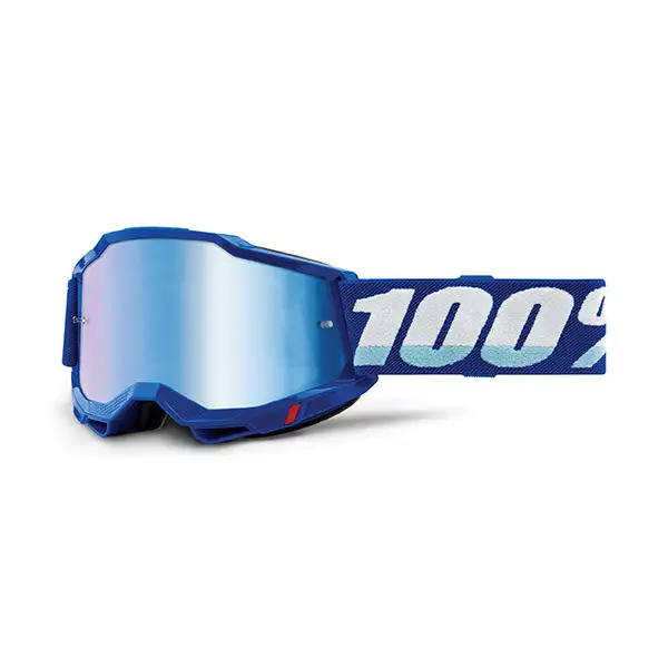 Occhiali cross 100% Accuri 2 Blu lente a specchio blu