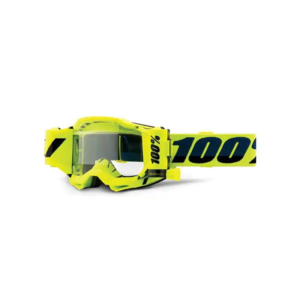 Occhiali Cross 100% Accuri 2 Forecast Yellow Lente Trasparente