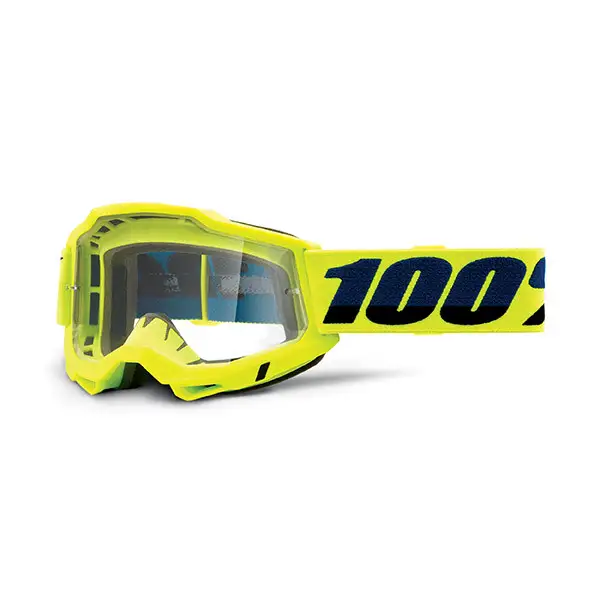 Occhiali cross 100% Accuri 2 otg Giallo lente trasparente