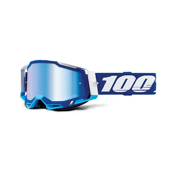 Occhiali cross 100% Racecraft 2 Blu lente a specchio blu