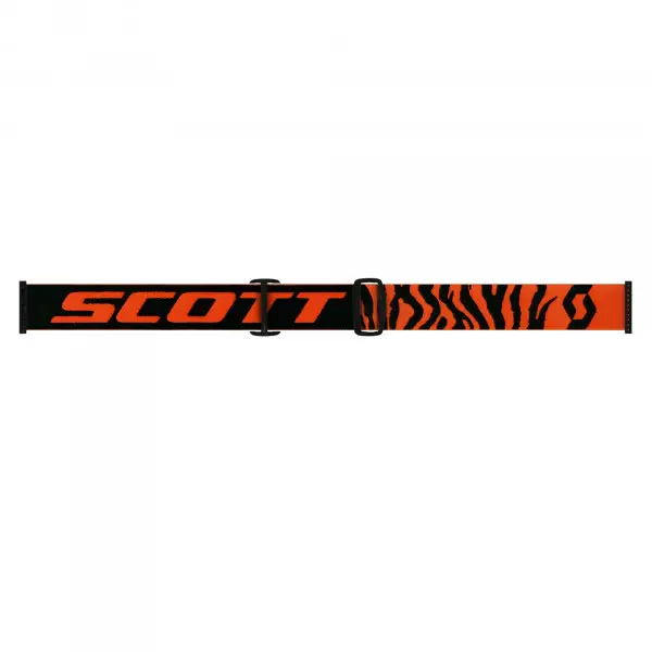 Occhiali cross Scott Hustle Nero fluo arancio lente cromo arancio