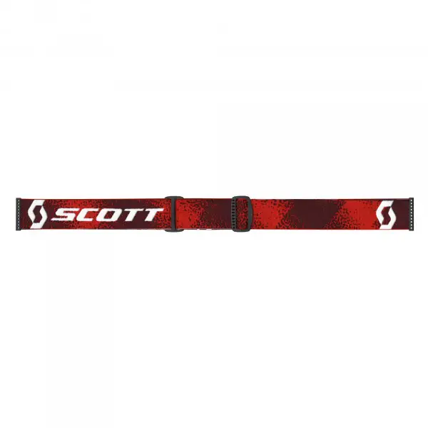Occhiali cross Scott HUSTLE X MX Rosso scuro Rosso Lente chiara