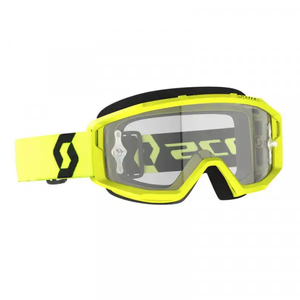 Occhiali cross Scott Primal clear Giallo Nero lente chiara