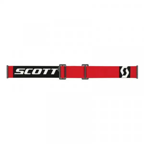 Occhiali cross Scott Prospect Rosso Nero lente argento cromato