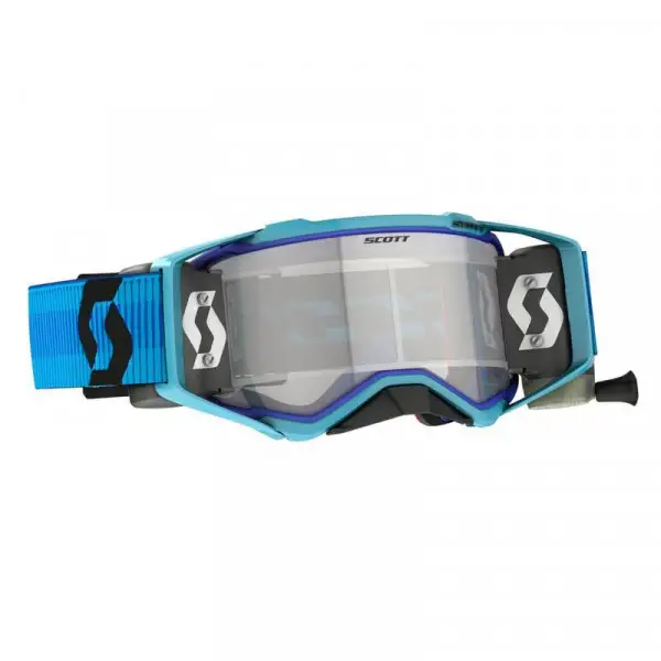Occhiali cross Scott Prospect WFS Blu Nero lente chiara