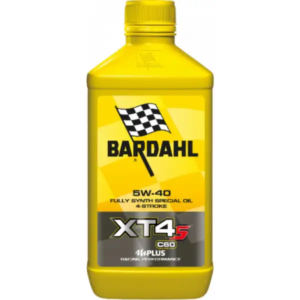 Olio motore lubrificante Bardahl XT4S  C60 5W-40 1 litro per motori 4T