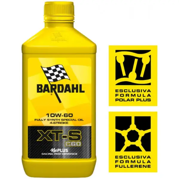 Olio motore lubrificante Bardahl XTS C60 10W-60 1 litro per motori 4T