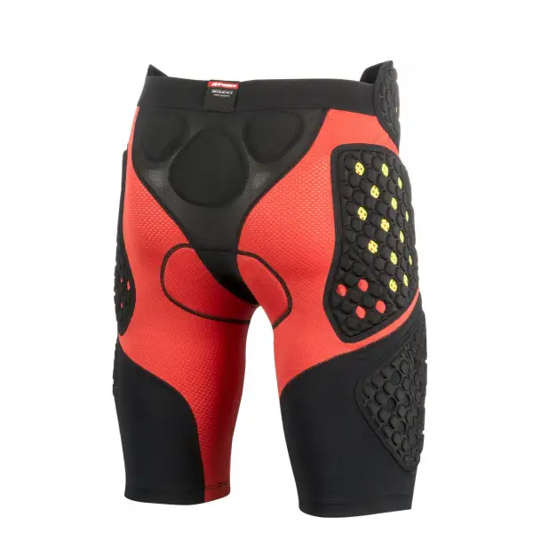 Pantaloncini protettivi Alpinestars Sequence Pro Shorts nero rosso