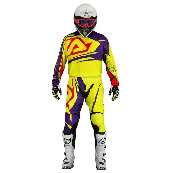 Pantaloni cross Acerbis Specialblast Giallo Viola