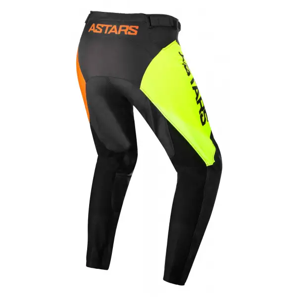 Pantaloni cross bambino Alpinestars RACER COMPASS Nero Giallo Fluo Corallo