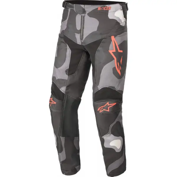 Pantaloni cross bambino Alpinestars YOUTH RACER TACTICAL Camouflage Arancio