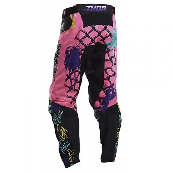 Pantaloni cross bambino Thor Pulse FAST BOYZ S20Y Rosa