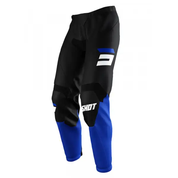 Pantaloni cross Shot RAW BURST Nero Blu