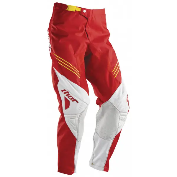 Pantaloni cross Thor Phase Hyperion rosso bianco