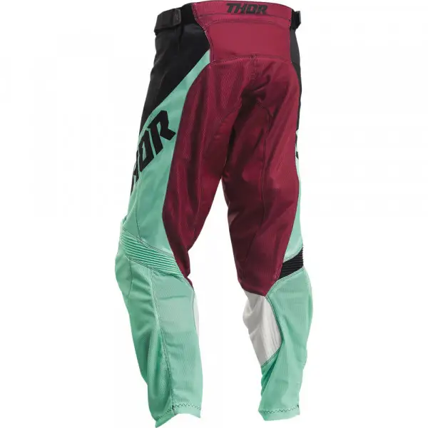 Pantaloni cross Thor Pulse Air FACTOR S20 Nero Verde Menta