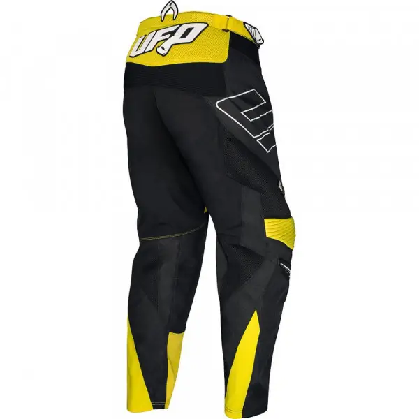 Pantaloni cross UFO Joints Nero Giallo