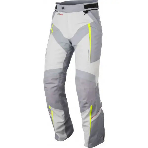 Pantaloni moto Alpinestars Yokohama Drystar grigio grigio chiaro giallo fluo