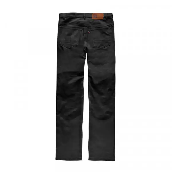 Pantaloni moto Blauer Kevin 5 tasche Canvas nero