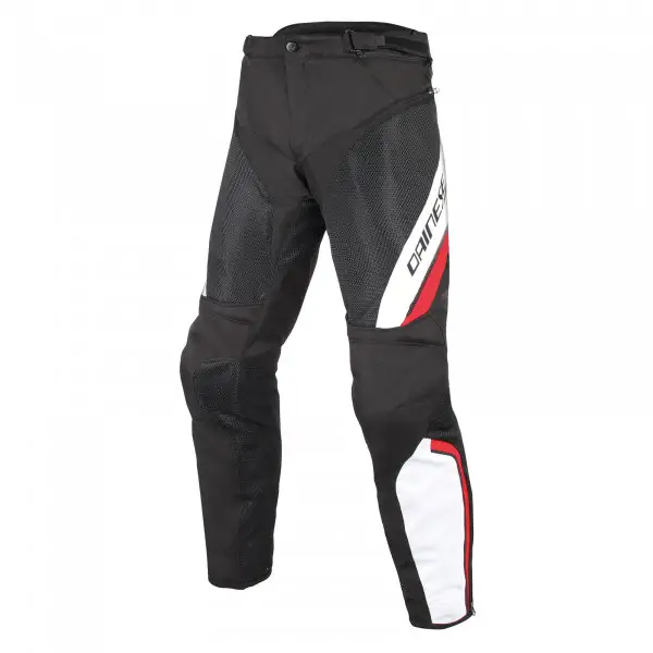 Pantaloni moto Dainese Drake Air D-Dry nero bianco rosso