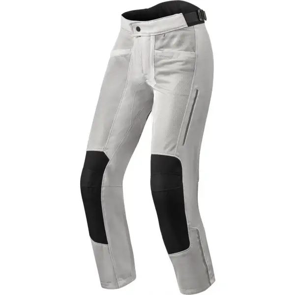 Pantaloni moto donna estivi Rev'it Airwave 3 Ladies Argento