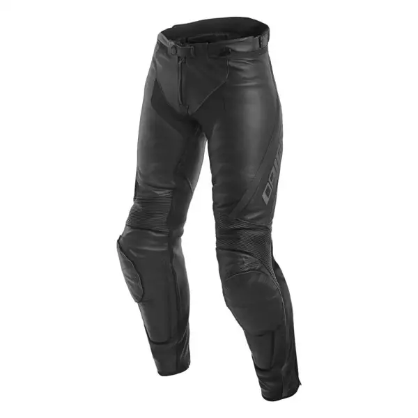 Pantaloni moto donna pelle racing Dainese ASSEN LADY Nero Antracite