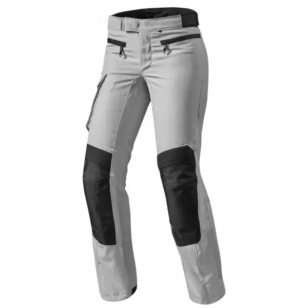 Pantaloni moto donna Rev'it Enterprise 2 argento accorciati