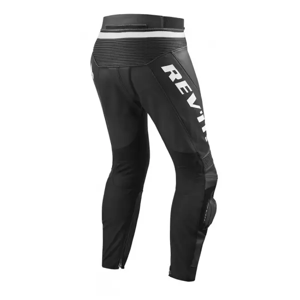 Pantaloni moto pelle estivi Rev'it Vertex GT Nero Bianco