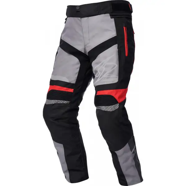 Pantaloni moto touring Spyke MERIDIAN DRY TECNO PANTS Grigio ghiaccio Nero  Rosso - Pantaloni moto - Offerte Speciali