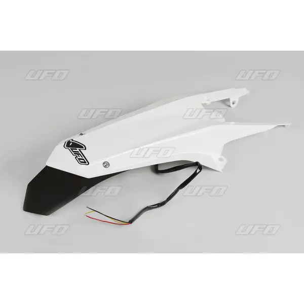 Parafango post Ufo enduro LED Husqvarna TE 125 2014-2016 bianco