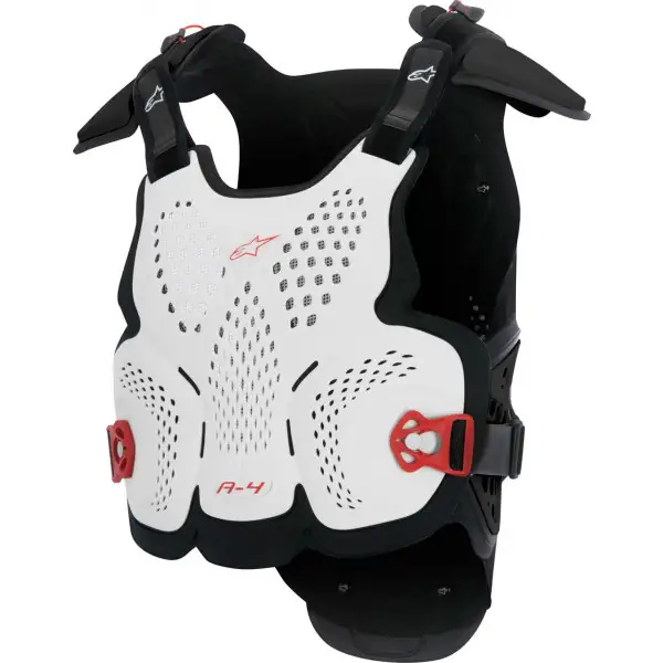 Pettorina protettiva Alpinestars A-4 bianco nero rossa