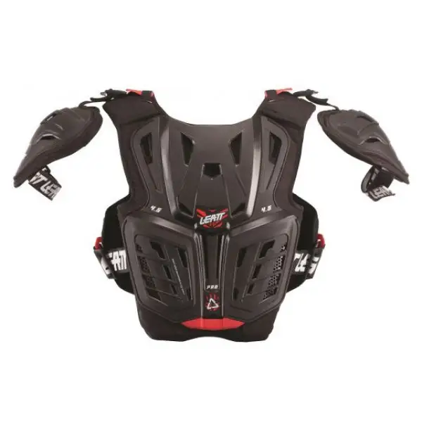 Pettorina protettiva bambino cross Leatt Chest protector 4.5 Pro junior da 147cm a 159cm Nero Rosso