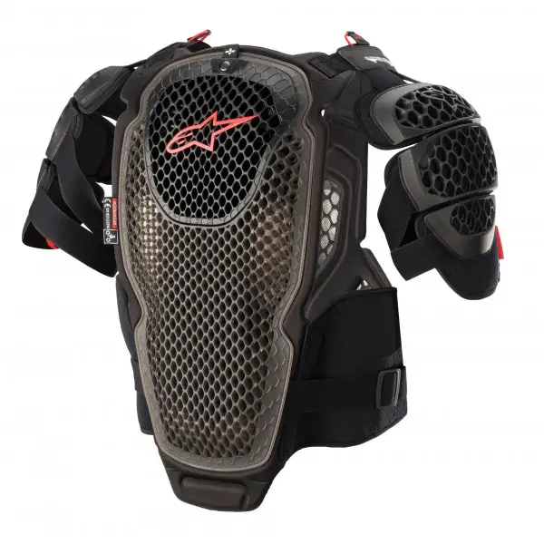 Pettorina protettiva cross Alpinestars A-6 CHEST PROTECTOR Nero Antracite Rosso