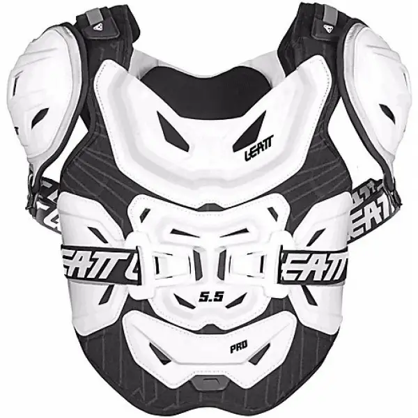 Pettorina protettiva cross Leatt Chest Protector GPX 5.5 Pro Bianco