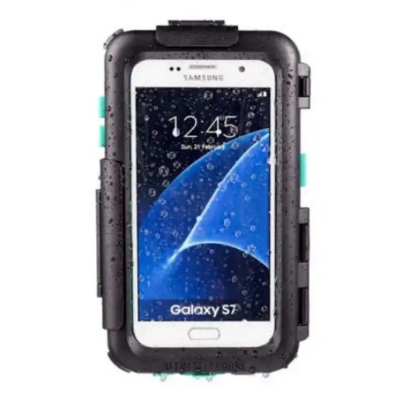 Porta Smartphone Midland per Galaxy S7E con sistema di aggancio per manubri tubolari